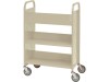 Demco Library Quiet Booktruck with 3 sloped shelves