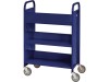 Demco Library Quiet Booktruck with 3 sloped shelves