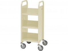 Demco Library Quiet Mini-Booktruck with 6 sloped shelves
