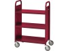 Demco Library Quiet Booktruck with 3 flat shelves