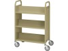 Demco Library Quiet Booktruck with 6 sloped shelves