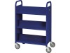 Demco Library Quiet Booktruck with 6 sloped shelves