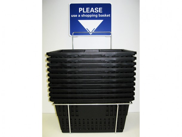 Standard Shopping Basket Rack