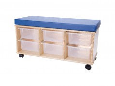 Banc de lecture mobile avec espace de rangement de Demco