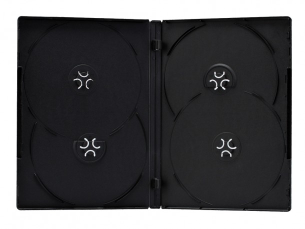 Boîtier DVD quadruple mince