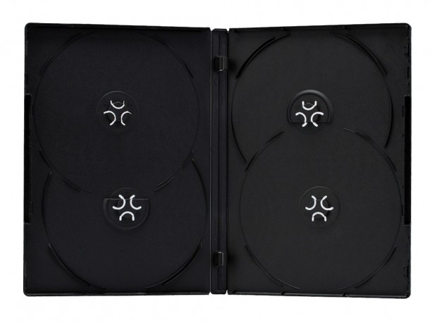 Quadruple Slim DVD Case