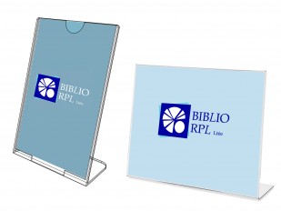 Support incliné en acrylique pour affiches