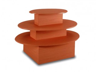 Table de présentation - Ovale - 3 étages