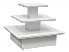 Display Table - Square - Three-Tier