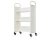 Booktruck with 3 sloping shelves