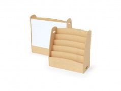 Copernicus Seoras Book Display - With whiteboard - 5-Shel
