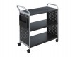 Safco Scoot Booktruck with 3 flat shelves