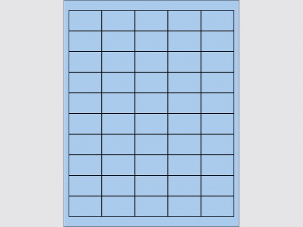 Étiquettes laser de couleur - 1 3/5"L x 1"H