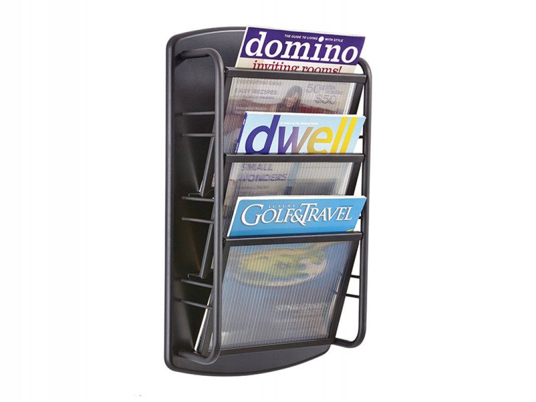 Présentoir Mural En Acrylique Transparent Pour Magazines - Longueurs 40 à 100 Cm - Pour Bureau, Salon, Magasin