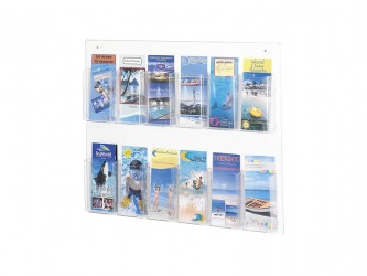 Présentoir mural Clear2c pour dépliants