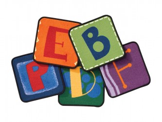 Ensemble de tapis pour enfants "Alphabet Blocks" de Carpets for Kids