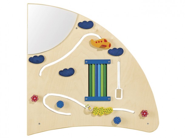 Panneau d'apprentissage HABA de Gressco - Quart de cercle droit